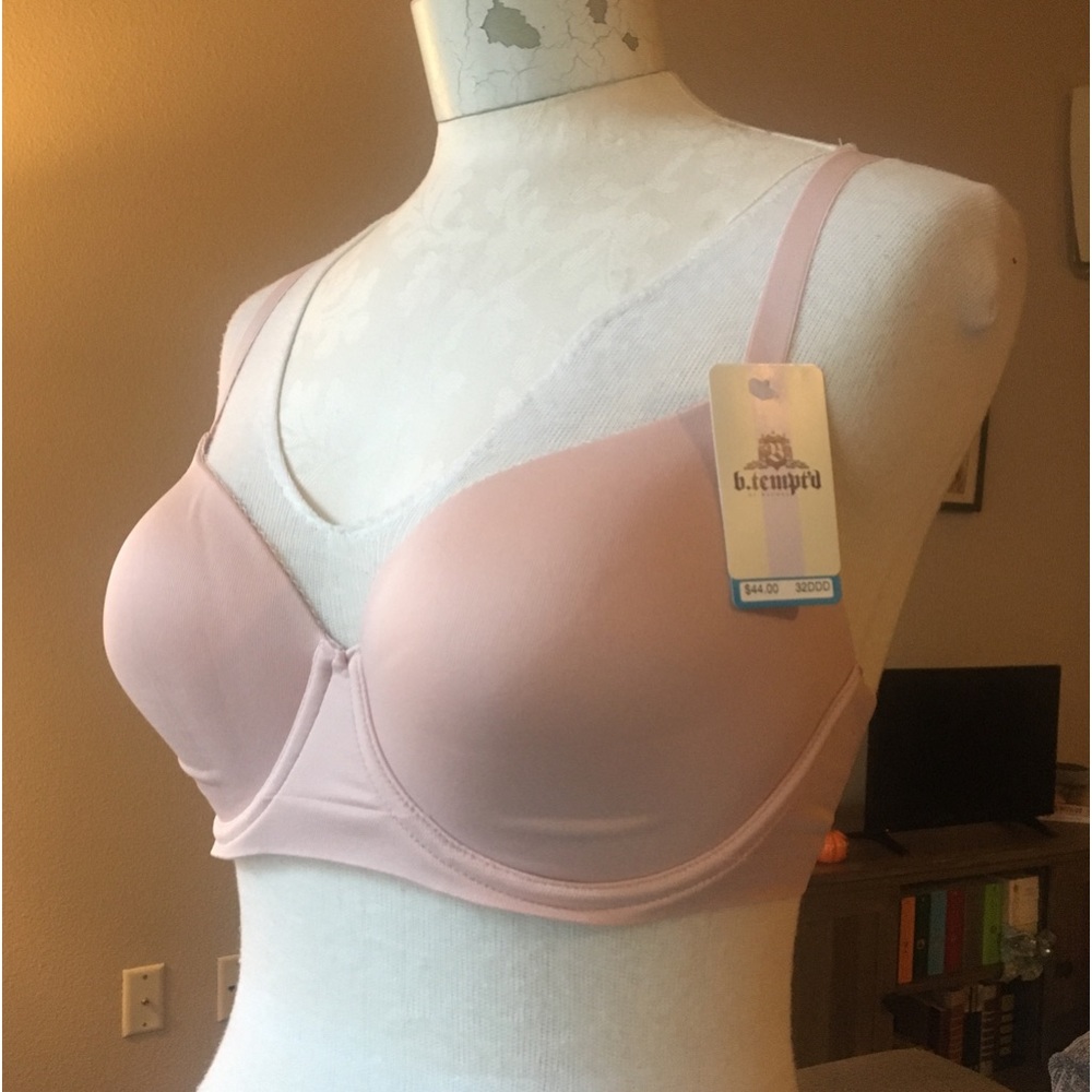 b'Temptd Comfort Intended T-Shirt Bra - 32DDD - Rose Smoke